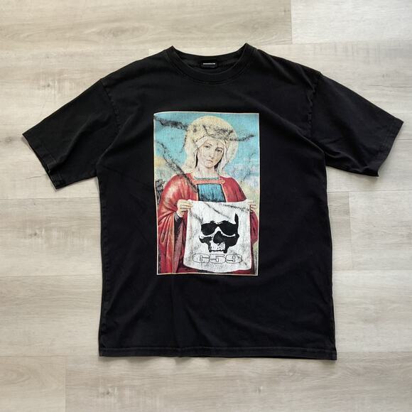 Pouya x Suicideboys Greyfivenine Virgin Mary Tee Shirt Black L OFFICIAL MERCH - Picture 1 of 11